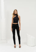 Calça Sarja Skinny com Cintura Alta Lez A Lez Feminino 2162L