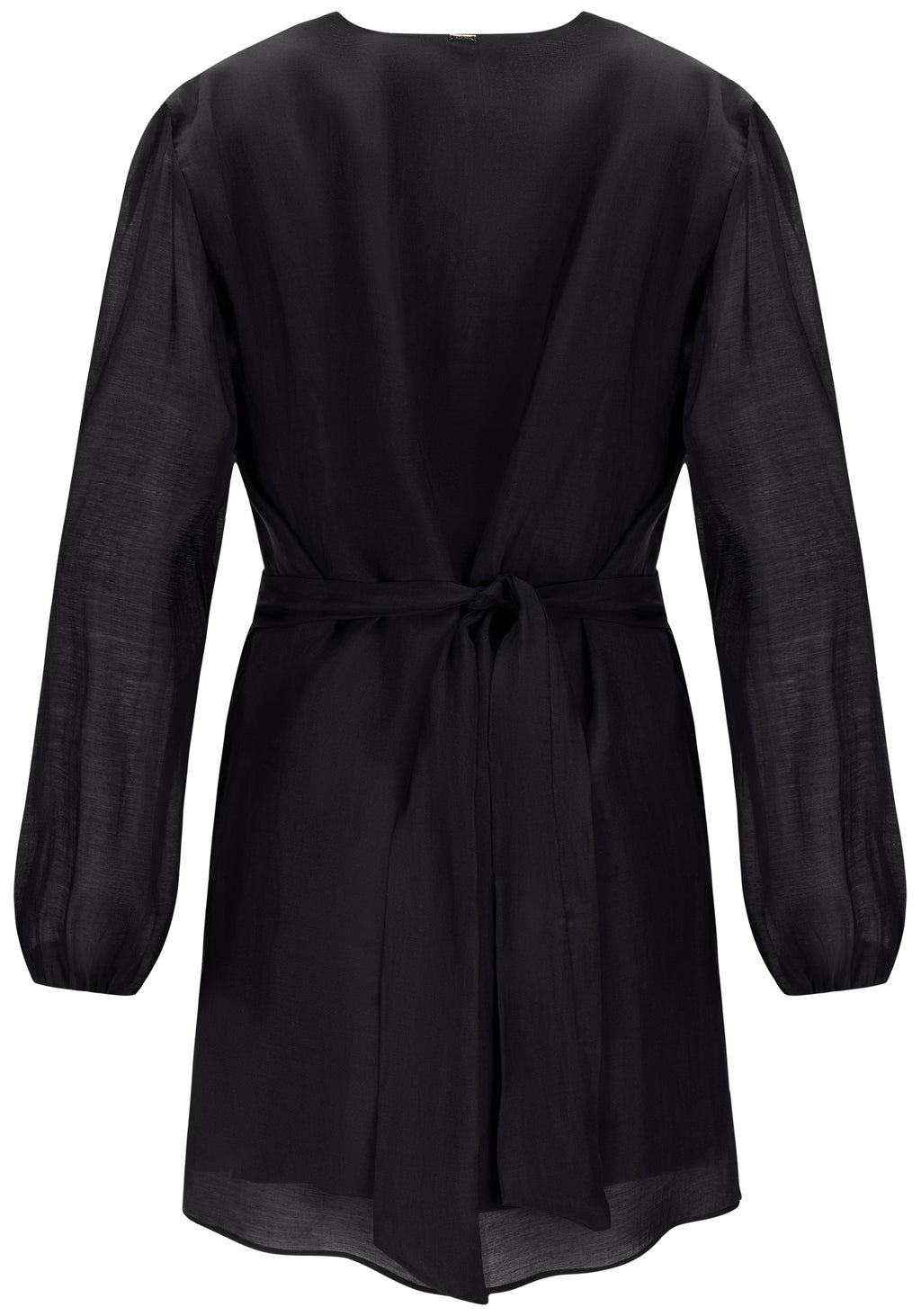Vestido Curto Manga Longa com Cinto Lez A Lez Feminino 6956L