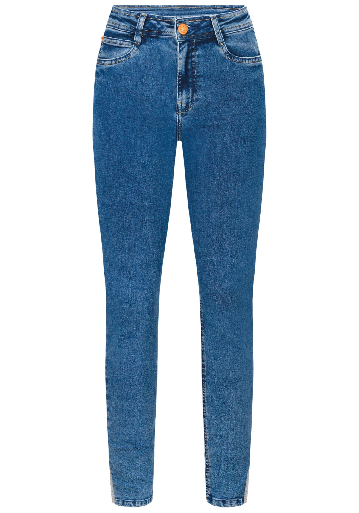 Calça Jeans Skinny Cintura Alta Lez A Lez Feminino 9381L