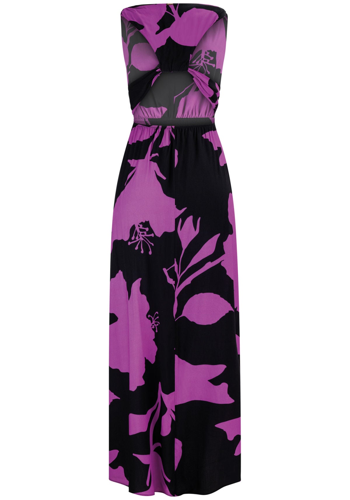 Vestido Midi Estampado com Recorte Lez A Lez Feminino 6909L