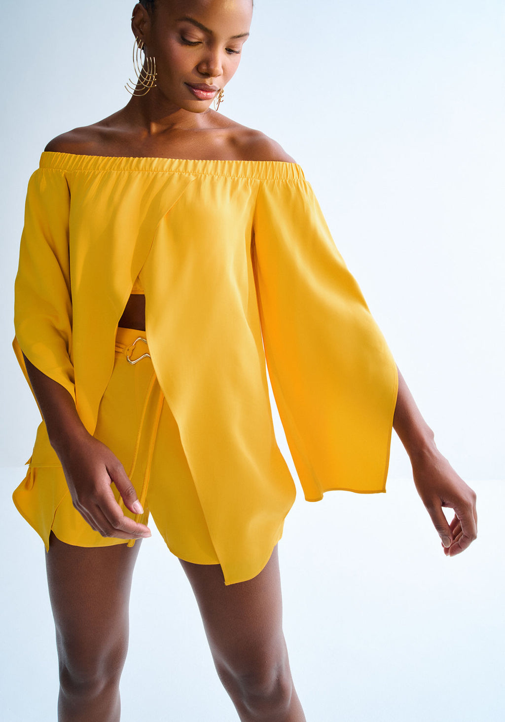 Blusa Ombro a Ombro Assimétrica Lez A Lez Feminino 3270E