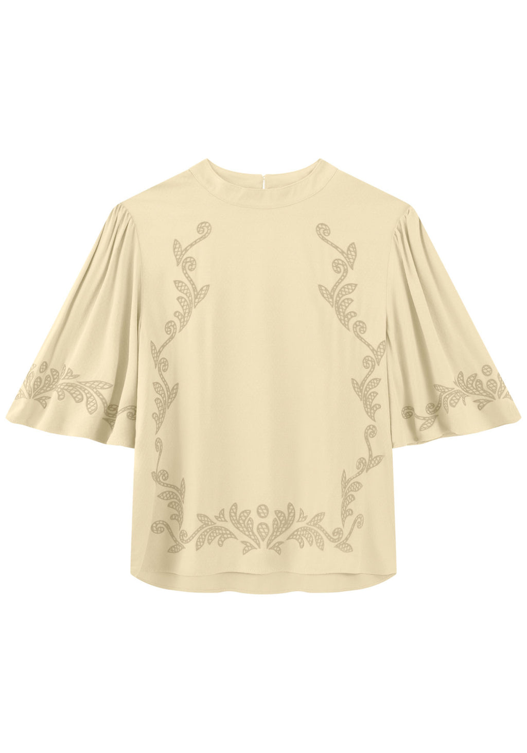 Blusa De Mangas Curtas Com Estampa Lez A Lez Feminino 7802E