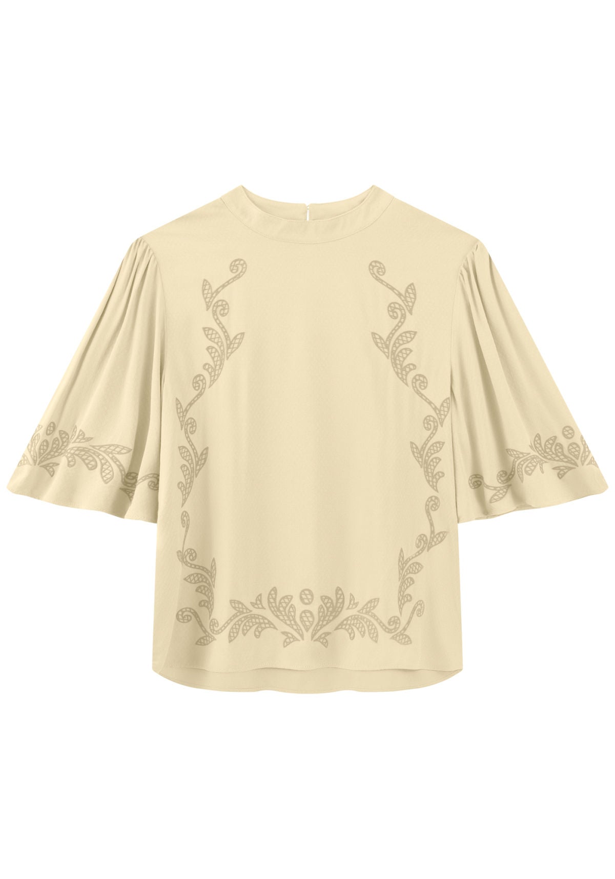 Blusa De Mangas Curtas Com Estampa Lez A Lez Feminino 7802E