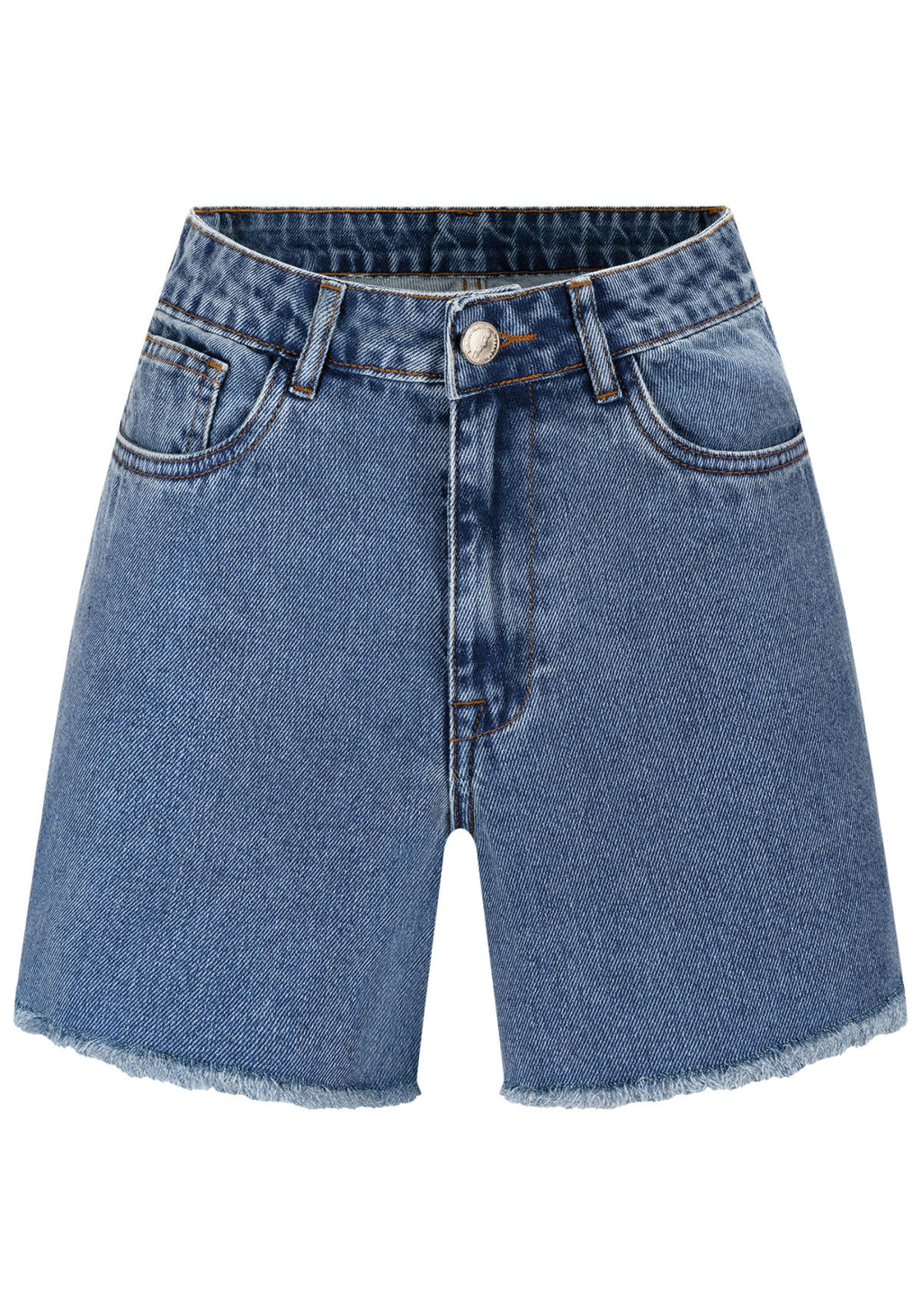 Shorts Jeans Mom Cintura Alta Lez A Lez Feminino 9482L