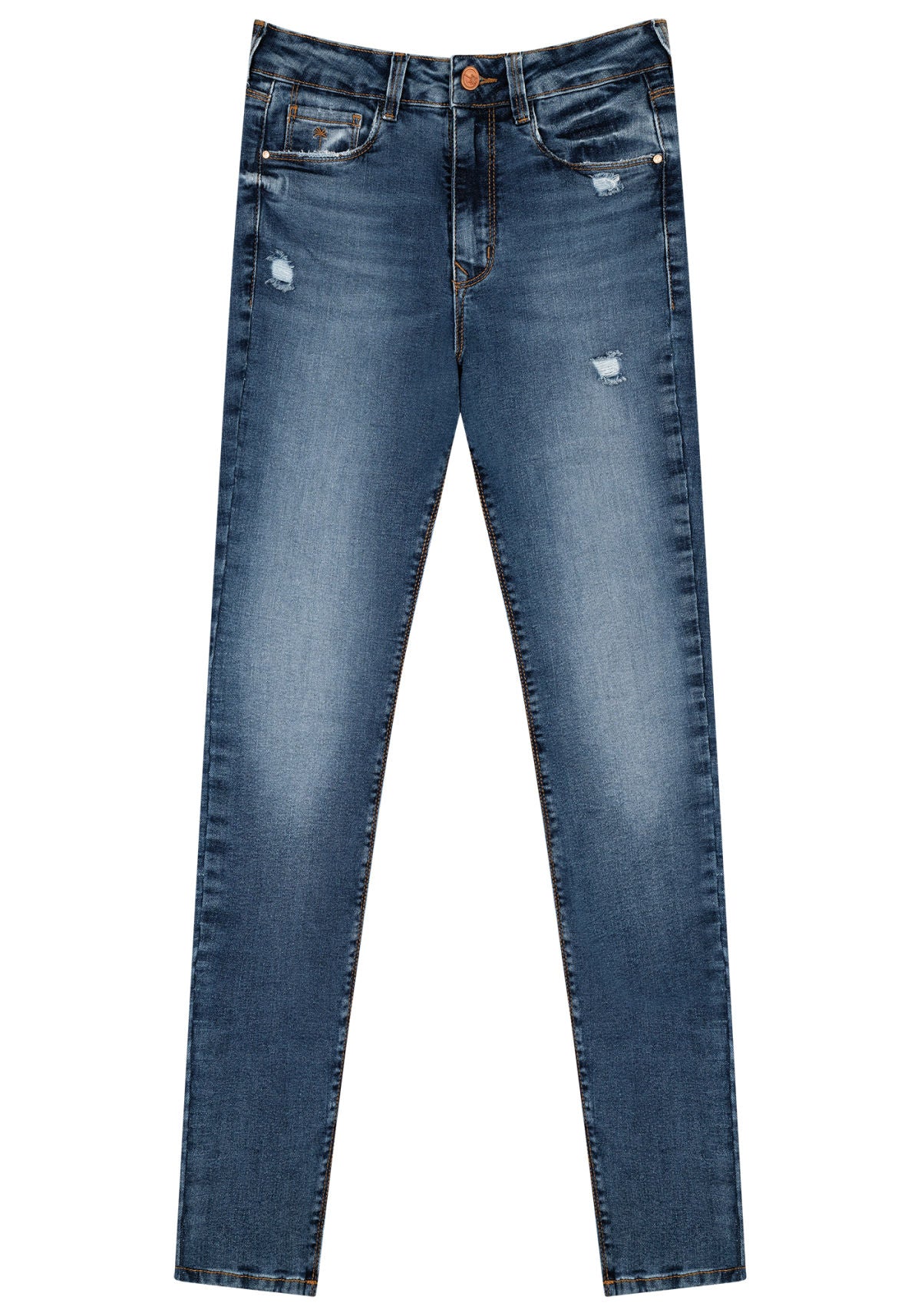 Calça Jeans Skinny Estonada Lez A Lez Feminino 2054L