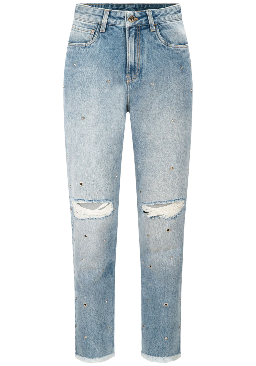 Calça Jeans Mom Destroyed Lez A Lez Feminino 7935L