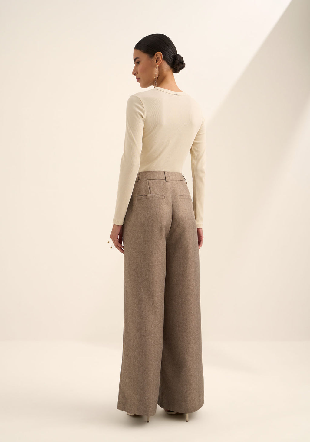 Calça Reta Com Cintura Alta Lez A Lez Feminino 9376E
