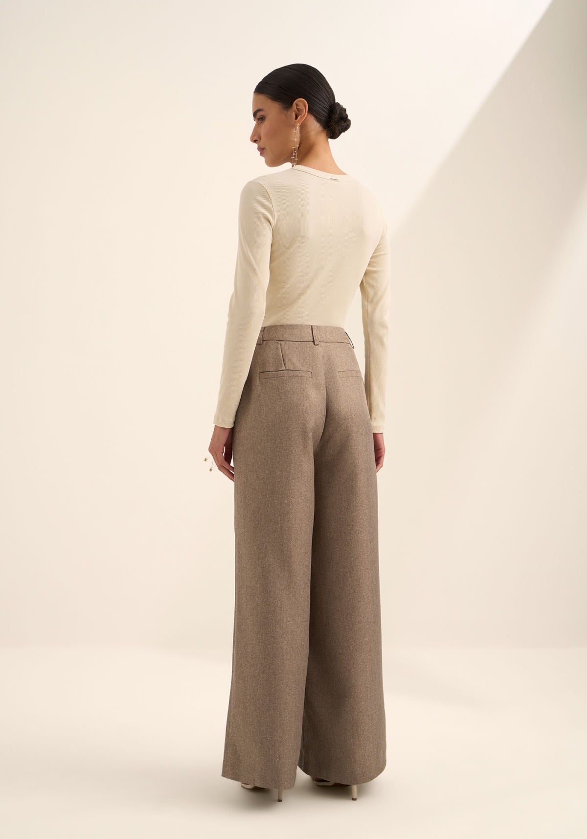 Calça Reta Com Cintura Alta Lez A Lez Feminino 9376E