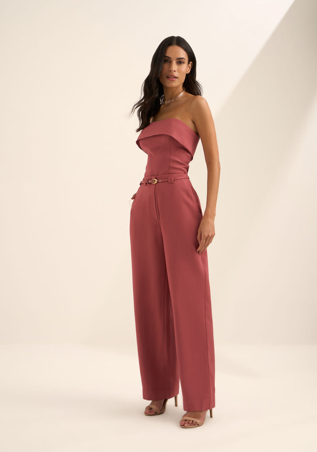 Calça Reta De Cintura Alta Lez A Lez Feminino 9432E