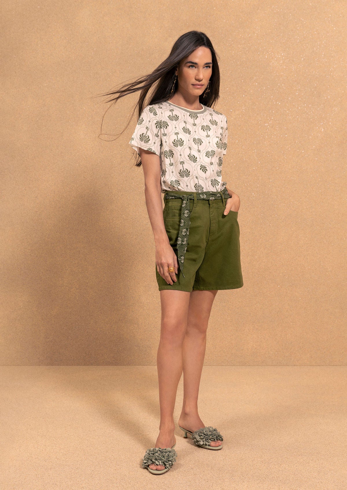 Blusa Estampada Com Decote Redondo Lez A Lez Feminino 5092E