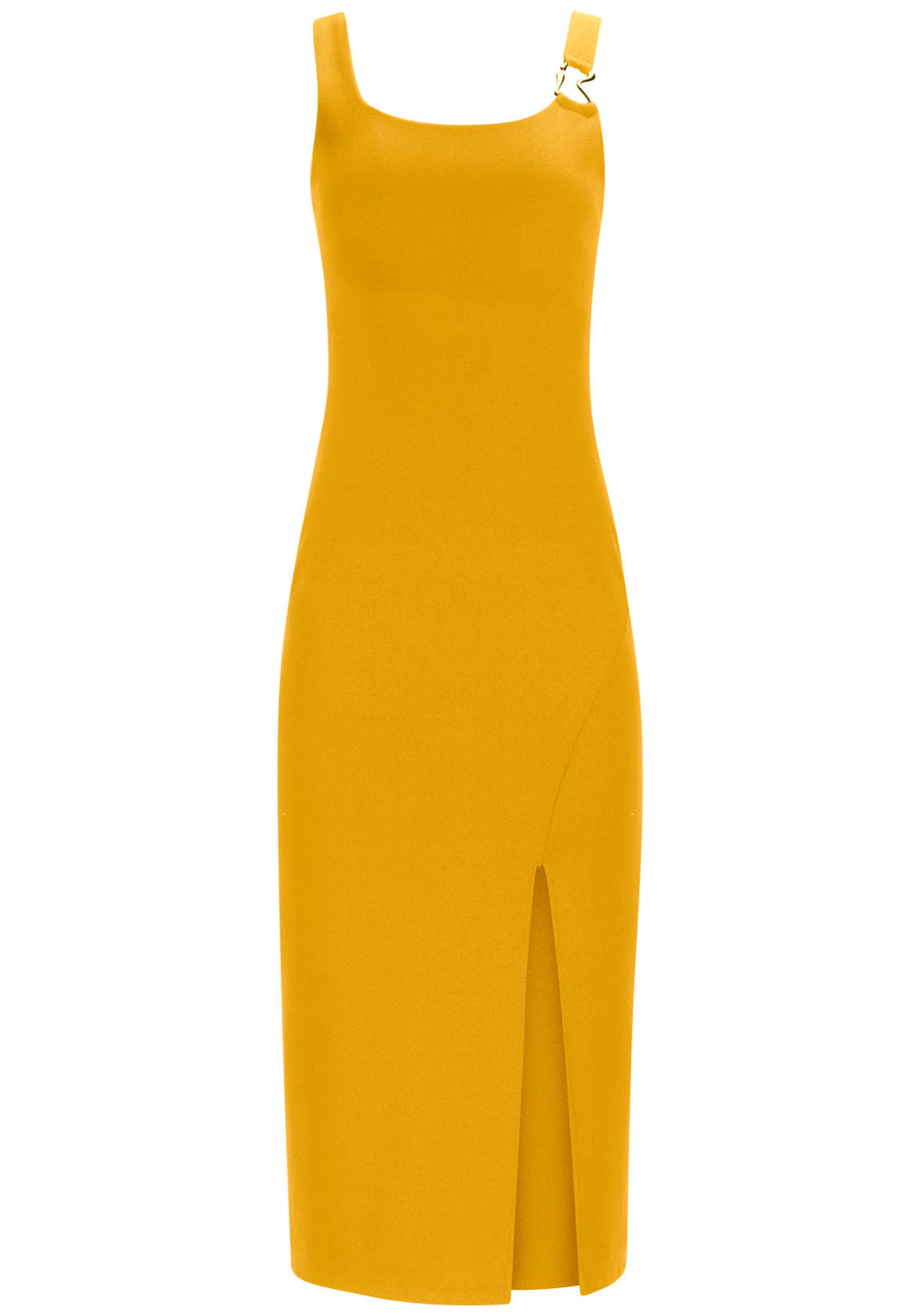 Vestido Midi em Malha com Detalhe Lez A Lez Feminino 3233E