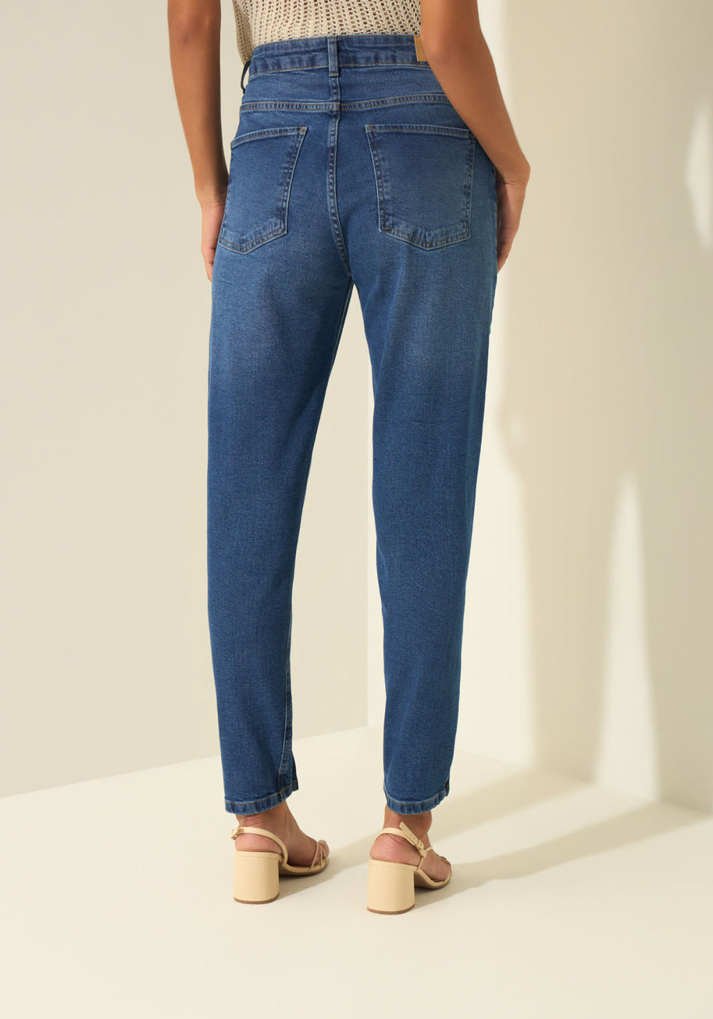 Calça Mom Jeans Com Elastano Lez A Lez Feminino 0223E