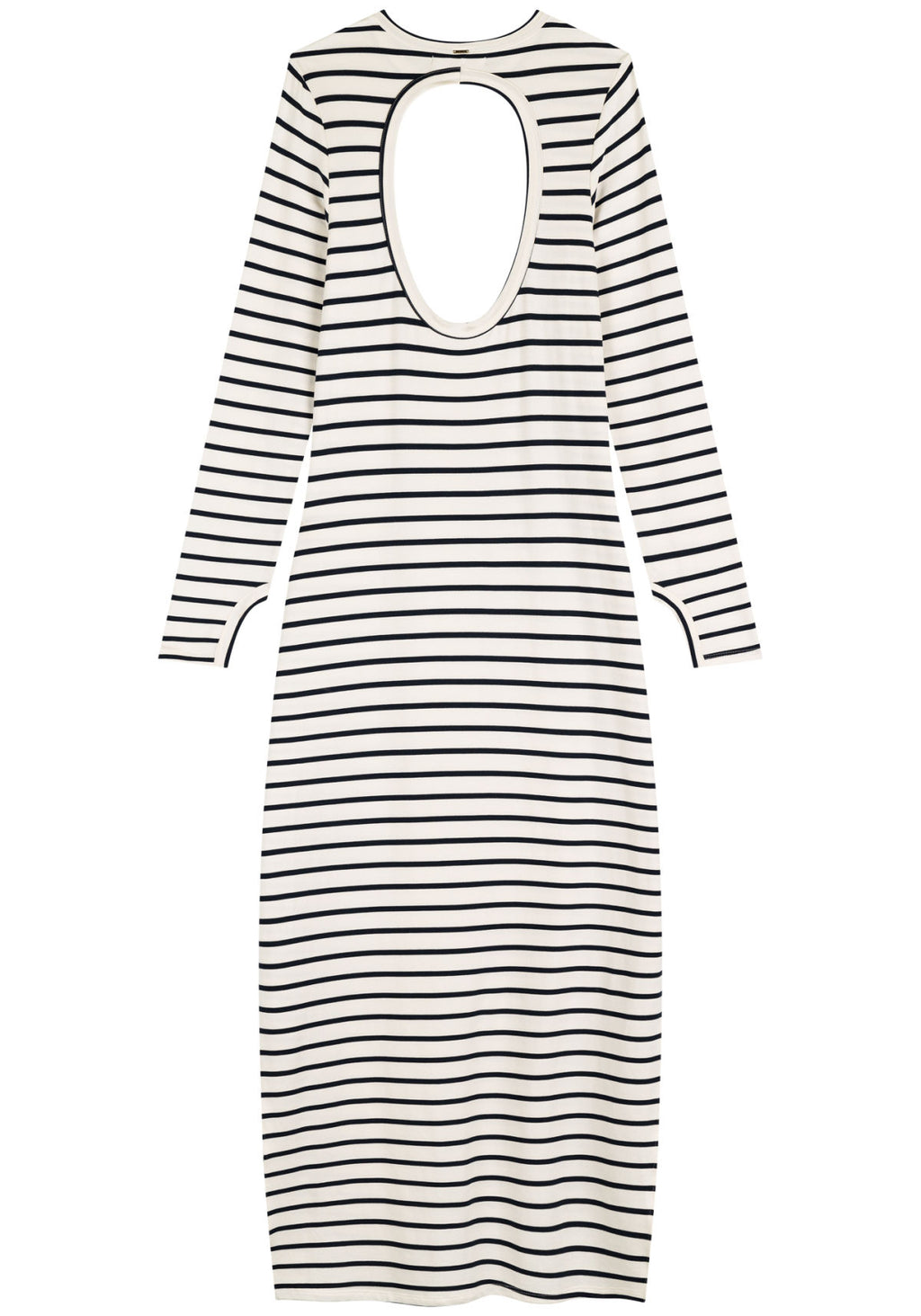 Vestido Midi Chá Listrado Lez A Lez Feminino 7301E