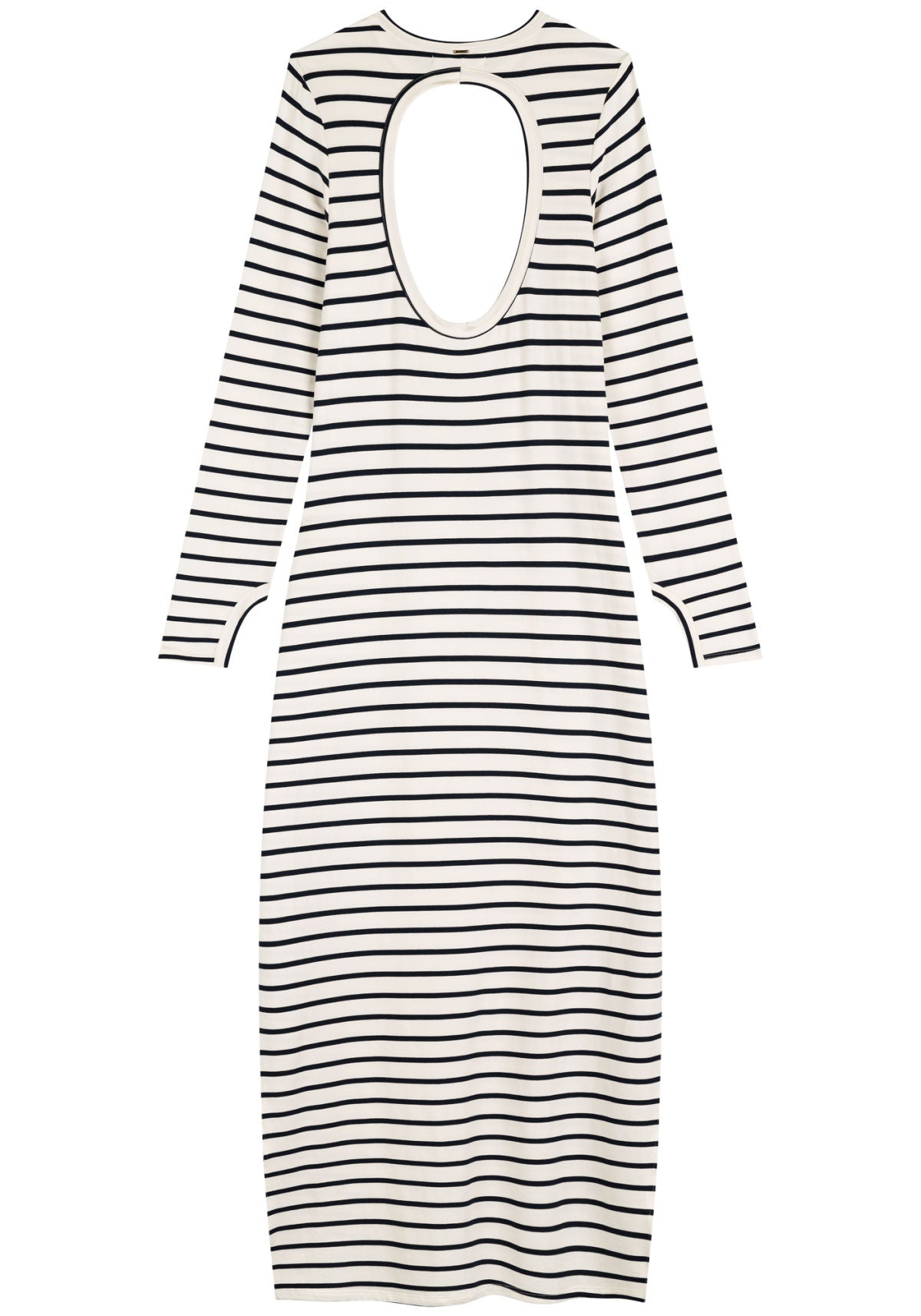 Vestido Midi Chá Listrado Lez A Lez Feminino 7301E