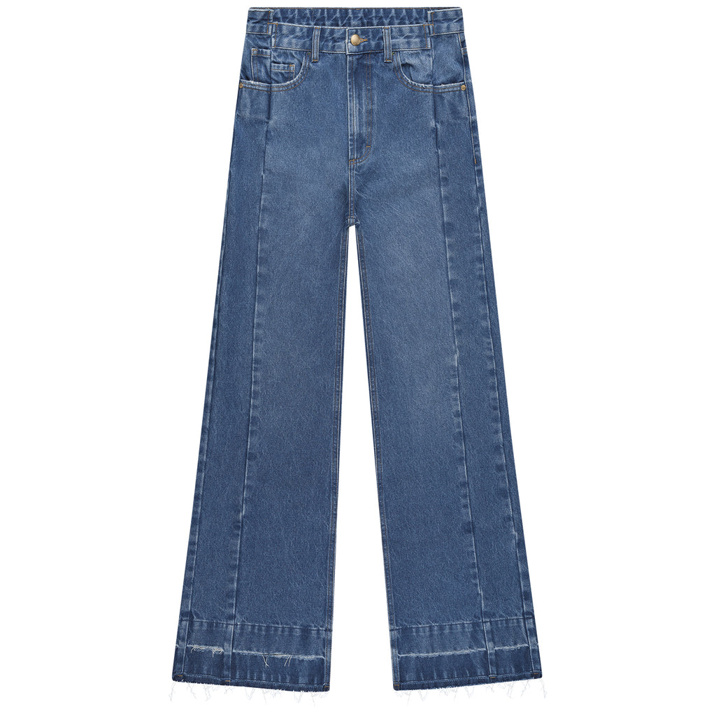 Calça Jeans Wide Leg com Cós Lez A Lez Feminino 5374L