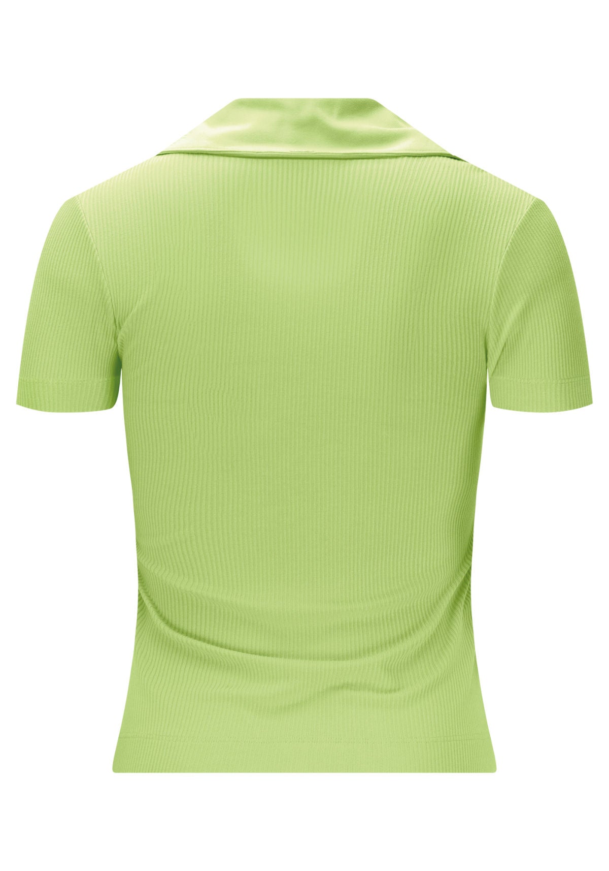 Blusa Polo em Malha Canelada Lez A Lez Feminino 8761L