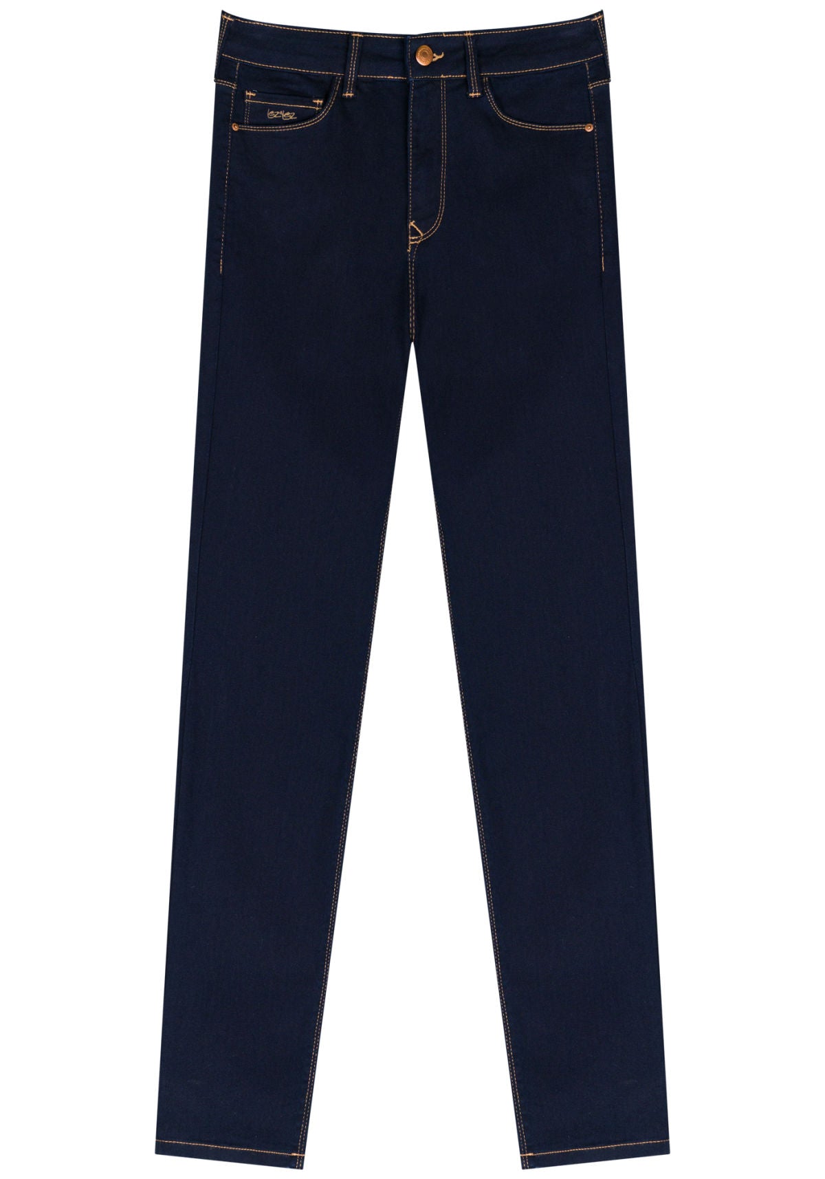Calça Jeans Skinny De Cintura Alta Lez A Lez Feminino 9498L