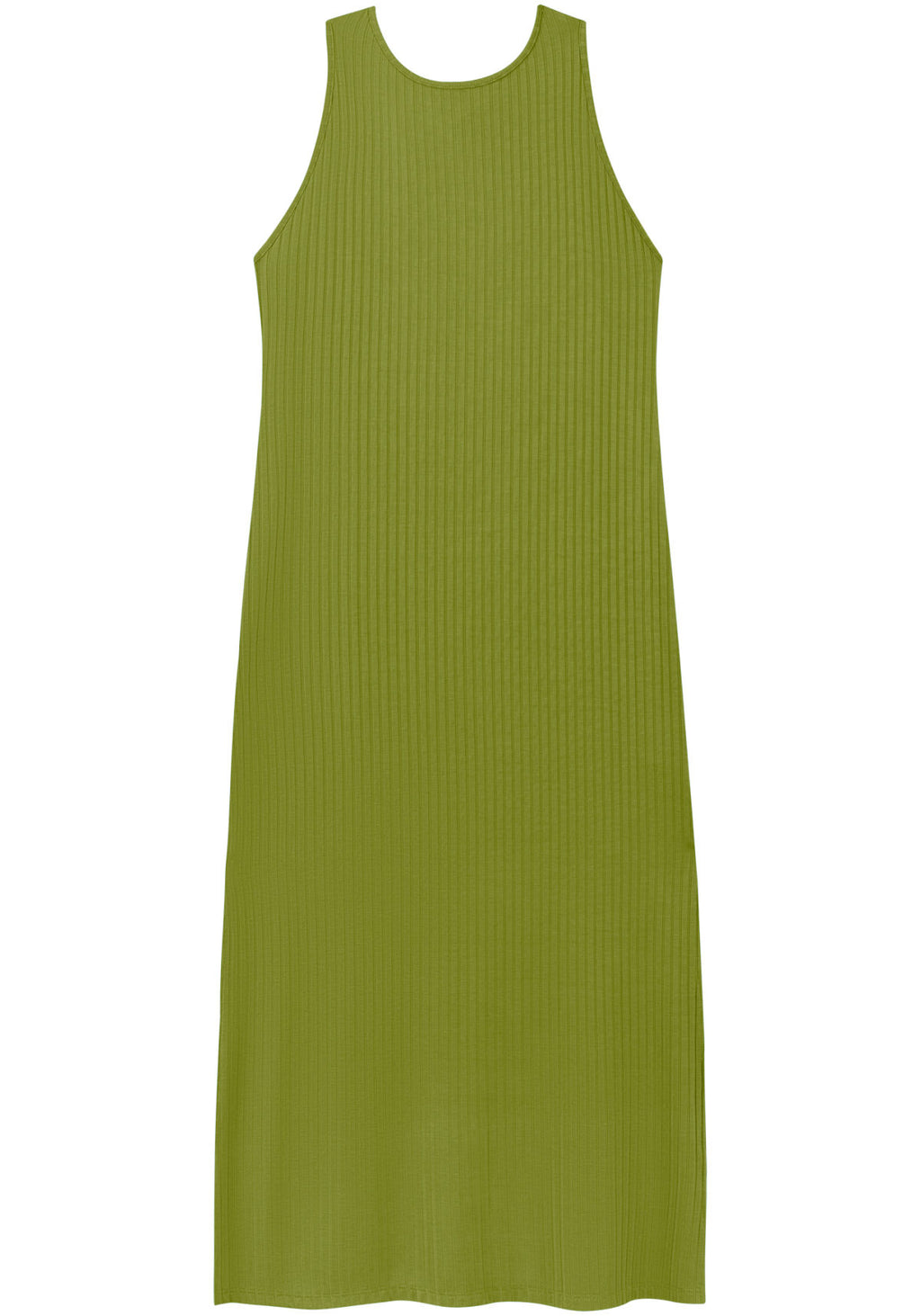 Vestido Chá Com Fenda Em Malha Lez A Lez Feminino 3569E