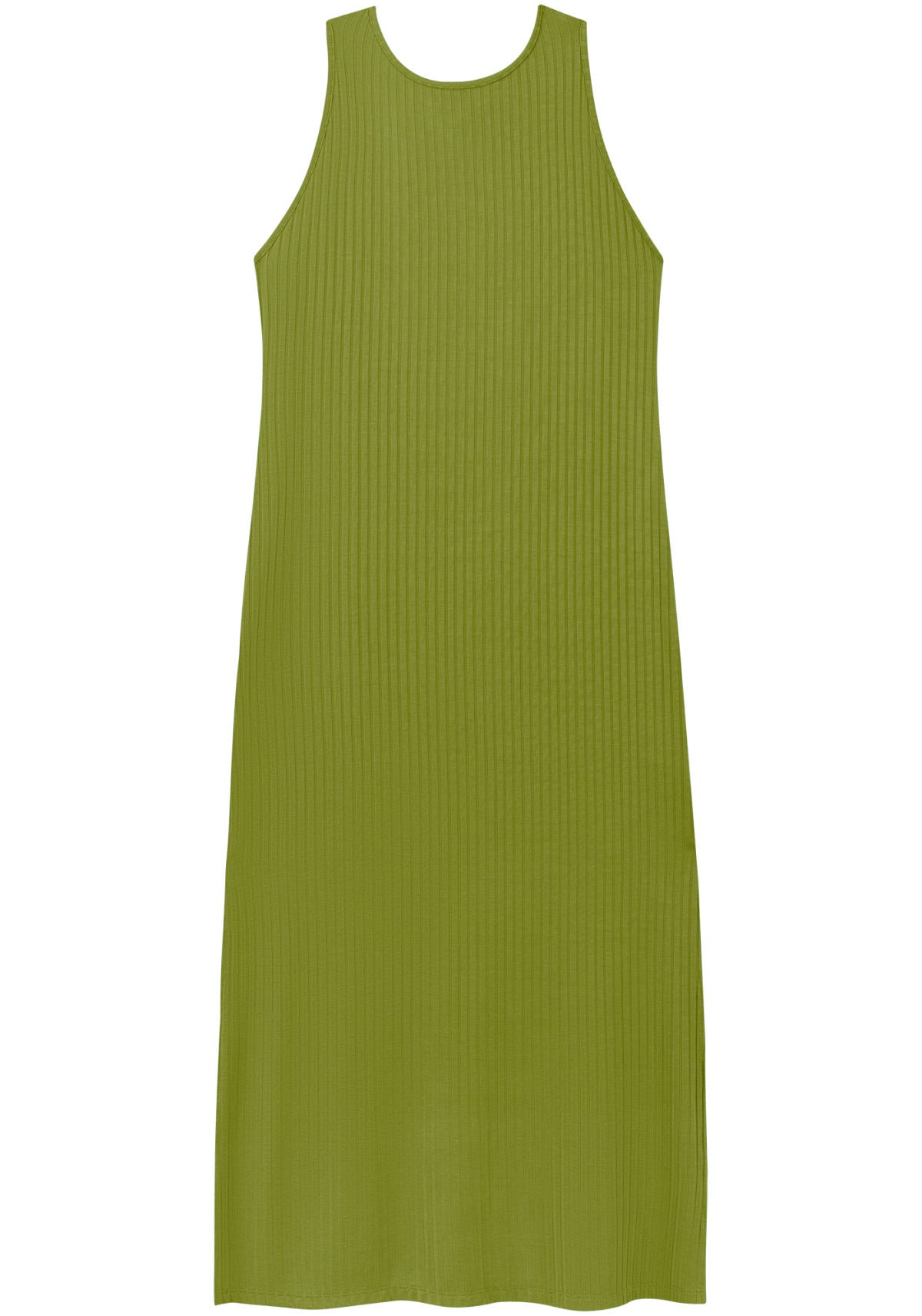 Vestido Chá Com Fenda Em Malha Lez A Lez Feminino 3569E