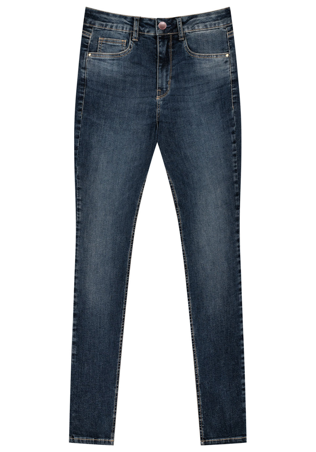 Calça Jeans Skinny com Cintura Alta Lez A Lez Feminino 2182L