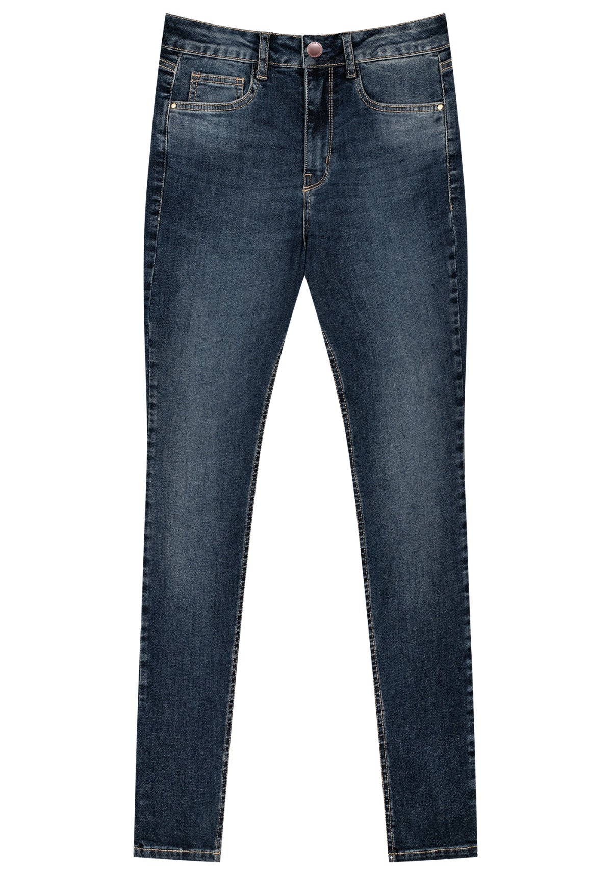 Calça Jeans Skinny com Cintura Alta Lez A Lez Feminino 2182L