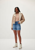 Bermuda Jeans Boyfriend Lez A Lez Feminino 7881L
